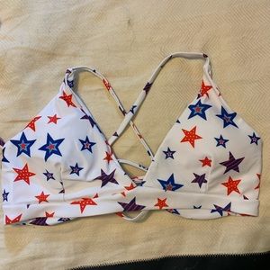 Shein - stars bikini top - never worn